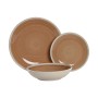 Assiettes Home ESPRIT Blanc Orange Grès 18 Pièces