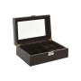 Caja-Joyero Home ESPRIT Marrón Marrón oscuro Poliuretano 25 x 16 x 8,5 cm