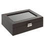Caja-Joyero Home ESPRIT Marrón Marrón oscuro Poliuretano 25 x 16 x 8,5 cm