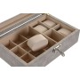 Boîte à bijoux Home ESPRIT Marron Gris Polyuréthane Bois MDF 25,00, X 16,5 X 8 CM