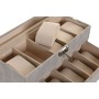 Caja-Joyero Home ESPRIT Gris Poliuretano Cristal Madera MDF 27,5 x 11 x 15 cm