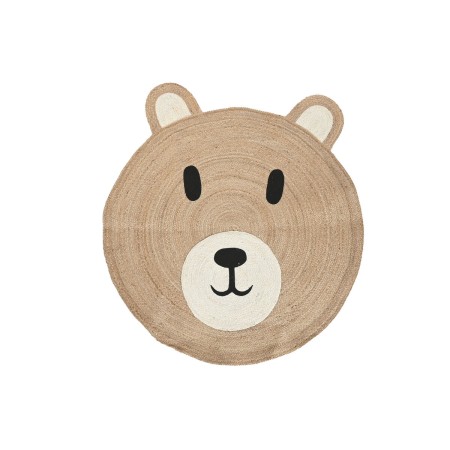 Alfombra Home ESPRIT Infantil Oso 120 x 120 x 1 cm