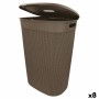 Cesto para la Ropa Curver Marrón Plástico 55 L 44 x 61 x 35 cm (8 Unidades)