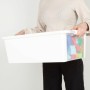 Boîte de rangement avec couvercle Curver Blanc Plastique 26 L 55 x 19 x 35 cm (7 Unités)