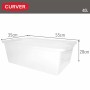 Caja de Almacenaje con Tapa Curver Blanco Plástico 40 L 55 x 28 x 35 cm (5 Unidades)