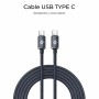 Câble USB-C vers USB-C Subblim OPTIMUS Noir 1 m