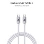 Cable USB-C a USB-C Subblim OPTIMUS Blanco 2 m