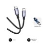 Câble USB-C vers USB-C Subblim PLUS Noir 1 m