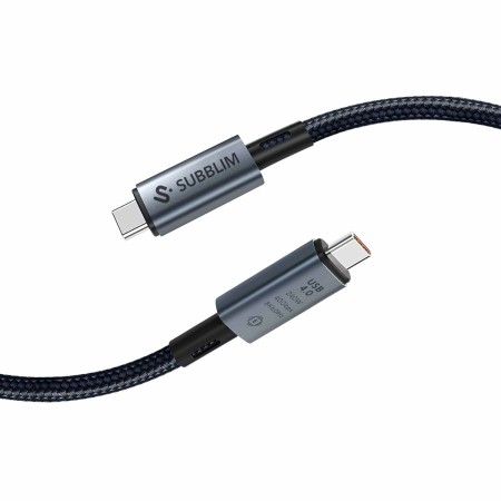 Câble USB-C vers USB-C Subblim HIGH Noir 1,5 m