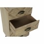 Caisson à Tiroirs DKD Home Decor Naturel Noir Métal MDF (37 x 30 x 80 cm)