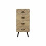 Caisson à Tiroirs DKD Home Decor Naturel Noir Métal MDF (37 x 30 x 80 cm)