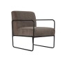 Fauteuil DKD Home Decor Noir Marron Polyester Fer (64 x 74 x 79 cm)