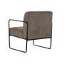 Fauteuil DKD Home Decor Noir Marron Polyester Fer (64 x 74 x 79 cm)