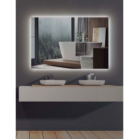 Miroir de salle de bains avec lumière LED Ledimex SUEC006-100 100 x 80 cm