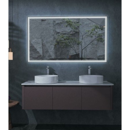 Miroir de salle de bains avec lumière LED Ledimex SUIZ010-140NG 140 x 80 cm