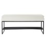 Banc de Pied de Lit DKD Home Decor Noir Beige Polyester Fer (80 x 36 x 35 cm)