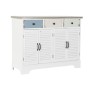 Caisson à Tiroirs DKD Home Decor Naturel Rayures Bleu Bois MDF Blanc Vert (110 x 37 x 84 cm)