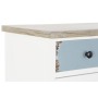 Caisson à Tiroirs DKD Home Decor Naturel Rayures Bleu Bois MDF Blanc Vert (110 x 37 x 84 cm)