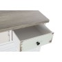 Caisson à Tiroirs DKD Home Decor Naturel Rayures Bleu Bois MDF Blanc Vert (110 x 37 x 84 cm)