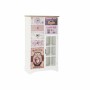 Caisson à Tiroirs DKD Home Decor Verre Naturel Bois MDF Blanc Multicouleur Vintage (79,5 x 35 x 136 cm)