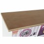 Caisson à Tiroirs DKD Home Decor Verre Naturel Bois MDF Blanc Multicouleur Vintage (79,5 x 35 x 136 cm)