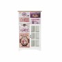 Caisson à Tiroirs DKD Home Decor Verre Naturel Bois MDF Blanc Multicouleur Vintage (79,5 x 35 x 136 cm)