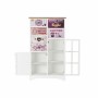 Caisson à Tiroirs DKD Home Decor Verre Naturel Bois MDF Blanc Multicouleur Vintage (79,5 x 35 x 136 cm)