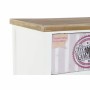 Caisson à Tiroirs DKD Home Decor Verre Naturel Bois MDF Blanc Multicouleur Vintage (79,5 x 35 x 136 cm)