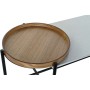 Table DKD Home Decor Noir Métal Bois Marron Blanc Marbre (128 x 54 x 46 cm)