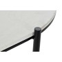 Table DKD Home Decor Noir Métal Bois Marron Blanc Marbre (128 x 54 x 46 cm)