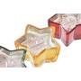 Bougie DKD Home Decor Jaune Rouge Vert Étoile Noël 10 x 10 x 5,5 cm (3 Unités)