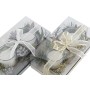Chandelles DKD Home Decor Doré Argenté Noël 10 x 10 x 7 cm (2 Unités)