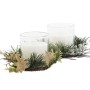 Vela DKD Home Decor Dorado Plateado Navidad 15 x 15 x 5 cm (2 Unidades)
