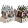 Décorations de Noël DKD Home Decor Rouge Rose 21 x 9,5 x 19 cm (2 Unités)