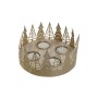 Bougeoir DKD Home Decor Doré Naturel Métal 16,5 x 16,5 x 8,5 cm (2 Unités)