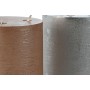 Bougie LED DKD Home Decor Doré Argenté 15 x 15 x 20 cm (AA) (2 Unités)