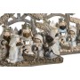 Belén de Navidad DKD Home Decor Azul Blanco Marrón Resina 20 x 7 x 17,5 cm (2 Unidades)