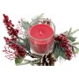 Bougie DKD Home Decor Rouge Vert 20 x 20 x 9 cm 8 x 8 x 9 cm (2 Unités)