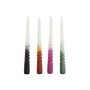 Chandelles DKD Home Decor Bicolore 2 x 2 x 25 cm 2 x 2 x 20 cm (4 Pièces) (4 Unités)