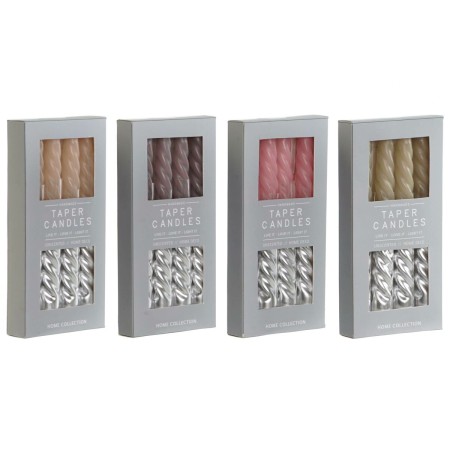 Chandelles DKD Home Decor Bicolore 2 x 2 x 18,5 cm (4 Pièces) (4 Unités)