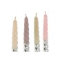 Chandelles DKD Home Decor Bicolore 2 x 2 x 18,5 cm (4 Pièces) (4 Unités)