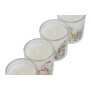 Bougie DKD Home Decor Blanc 5 x 5 x 6 cm (4 Unités)