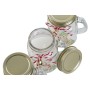 Bougie DKD Home Decor Blanc Doré Noël 8 x 5 x 9 cm (3 Unités)