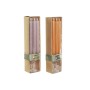 Velas DKD Home Decor Gris Naranja Navidad 2 x 2 x 20 cm (4 Piezas) (2 Unidades)