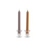Velas DKD Home Decor Gris Naranja Navidad 2 x 2 x 20 cm (4 Piezas) (2 Unidades)