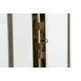 Portavelas DKD Home Decor Dorado Plateado Aluminio Cristal 14 x 14 x 35 cm (2 Unidades)