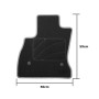 Set de Alfombrillas para Coche OCC Motorsport OCCFT0004YE FIAT 500L 5 Piezas