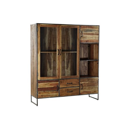 Présentoir DKD Home Decor Verre Métal Acacia Bois Recyclé (140 x 40 x 160 cm)