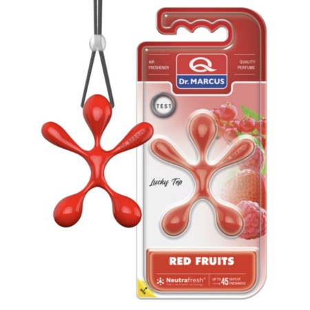Ambientador para Coche Dr Marcus Lucky Top Frutos rojos Plástico Colgante (12 Unidades)