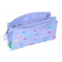 Trousse Fourre-Tout Triple Benetton Lila Lila 22 x 12 x 3 cm